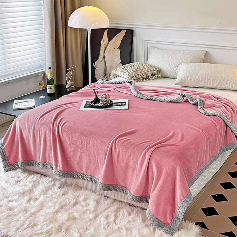 Selimut Lembut Hangat Fuzzy Microplush Selimut Bulu Termal Ringan untuk Sofa Tempat Tidur Sofa
