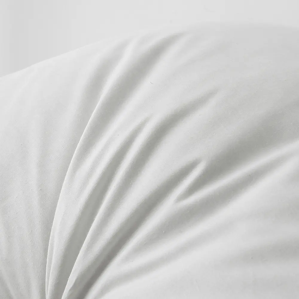 Inserciones de almohada blancas de plumas de ganso 15% blanco, adecuadas para personas que duermen de lado y boca arriba, almohadas de cama con funda de algodón 100%