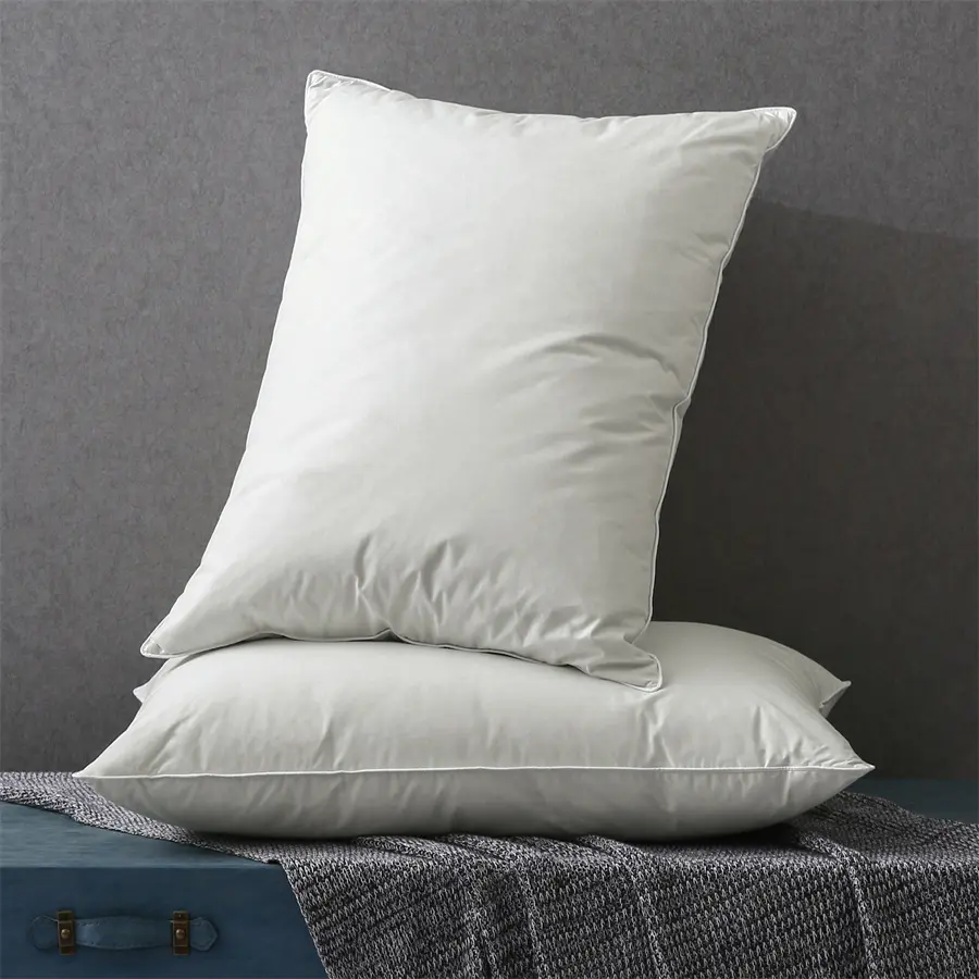 Inserti per cuscini in piuma d'oca / anatra bianca 100% - adatti per i dormitori laterali è di spalle - 100% cuscini in cotone organicu.