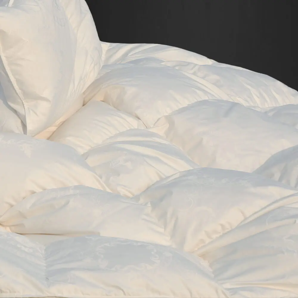95/5 okomoko Goose Down Comforter, Ultra-Soft Tencel /Cotton Goose Down Comforter, Home Collection Ọkara Ọkụ Ọkụ oge niile Fanye Duvet Fluffy Duvet