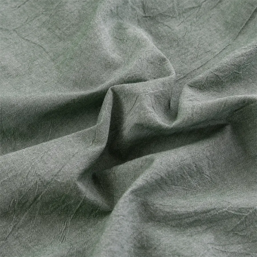 Linteum textura Viridis Pillowcase II, Pulvinar Cases Reginae - Prewashed Cotton, Mollis & Pulvinar Breathable Covers Involucro clausurae, Donum pro Dormientibus Omni tempore, 20×30 Unciarum.