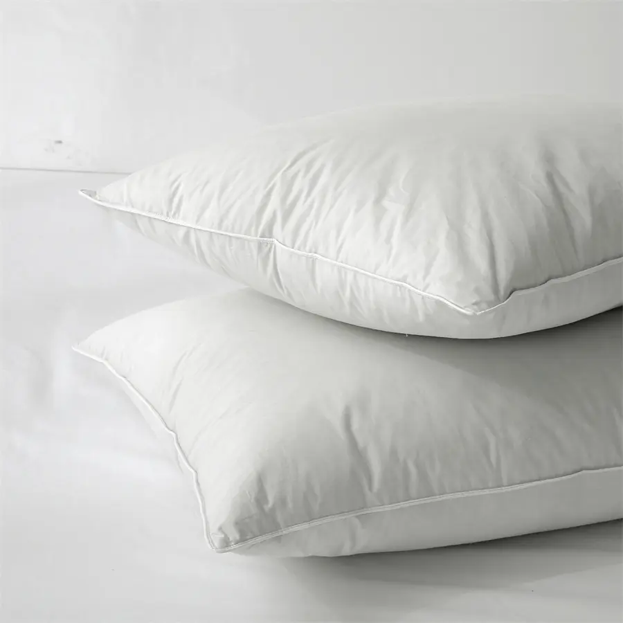 Inserții de pernă din pene de rață/gâscă 100% albă - potrivite pentru dormitorul lateral și pe spate - perne de pat cu acoperire din bumbac organic 100%