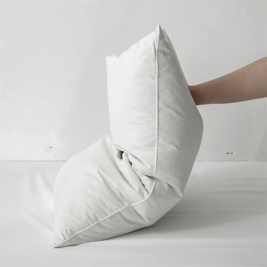 Umeci za jastuke od 100% bijelog pačjeg/gusjeg perja - pogodno za spavače sa strane i na leđima - jastuci s presvlakom od 100% organskog pamuka