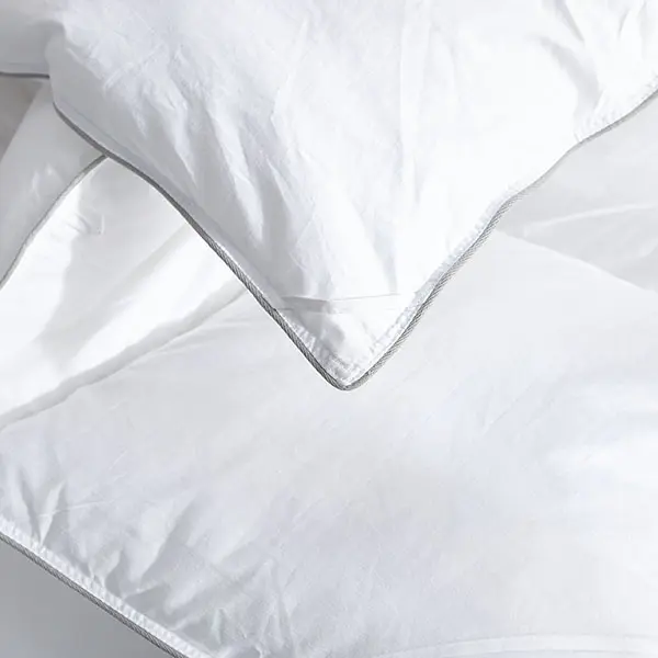 80/20 Duck Down Comforter, Ultra-Soft Organic Cotton Down Comforter- Collection Hotel- Meán Teas Gach Séasúr Ionsáigh Duvet Fluffy
