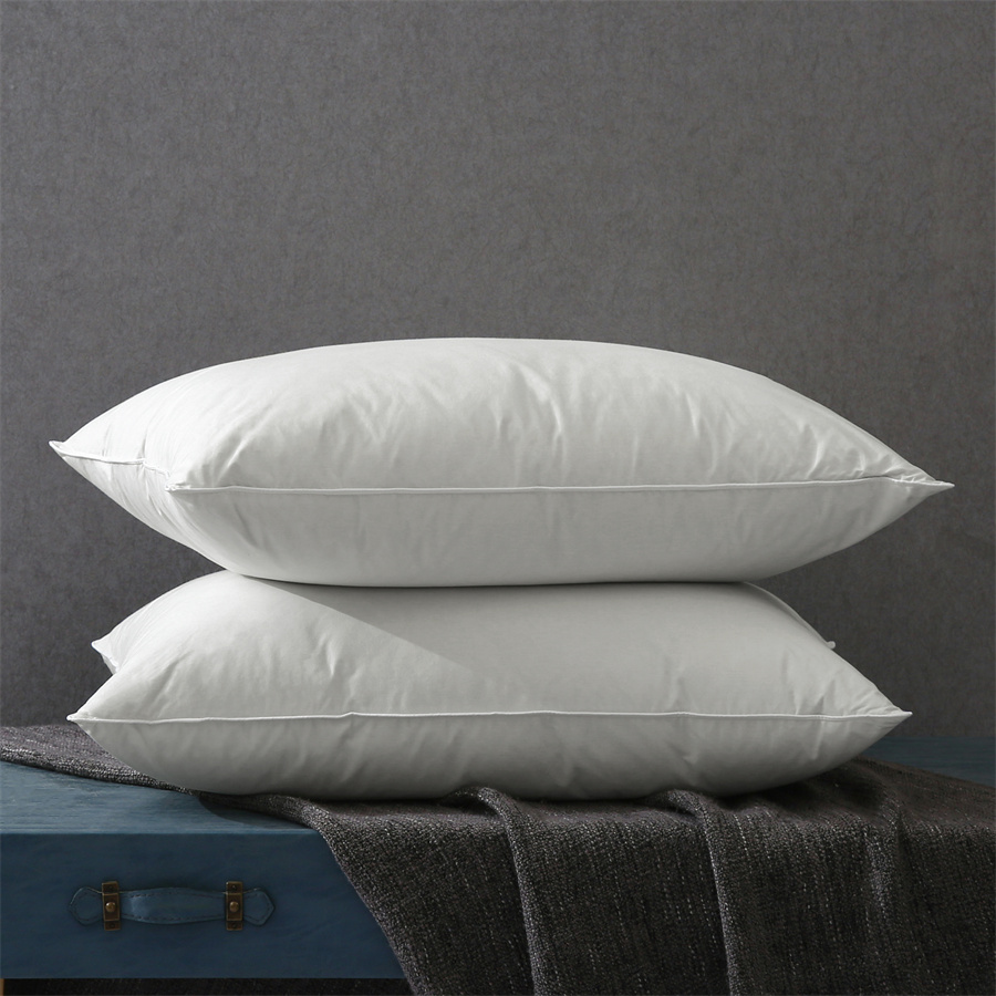 Bed Pillows2 Pakkett, Mħaded Bojod Naturali-Ditta Medju u Pillow ta 'Appoġġ Down