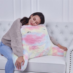China wholesale Pillow For Pregnant Women Supplier –  Rainbow Reading Bed Rest Pillow – HANYUN