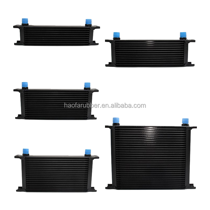 Black coated aluminum motorcycle oil cooler radiator kits auto racing motorcycle oil cooler radiator universal