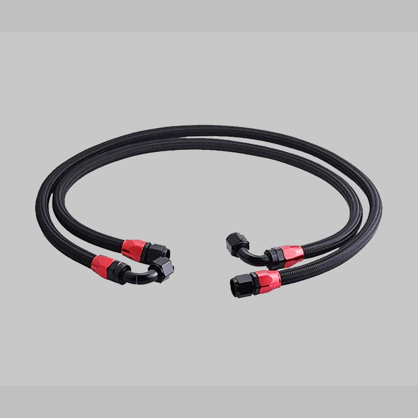 HaoFa 6AN Braided Fuel Hose Oil Resistant Rubber Hose Fuel Line Hose for Auto Racing Featured Image
