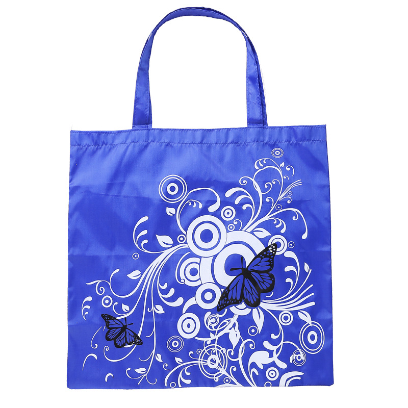 China factory  butterfly printing high quality new style foldable korean style set bag bulk shopping bag