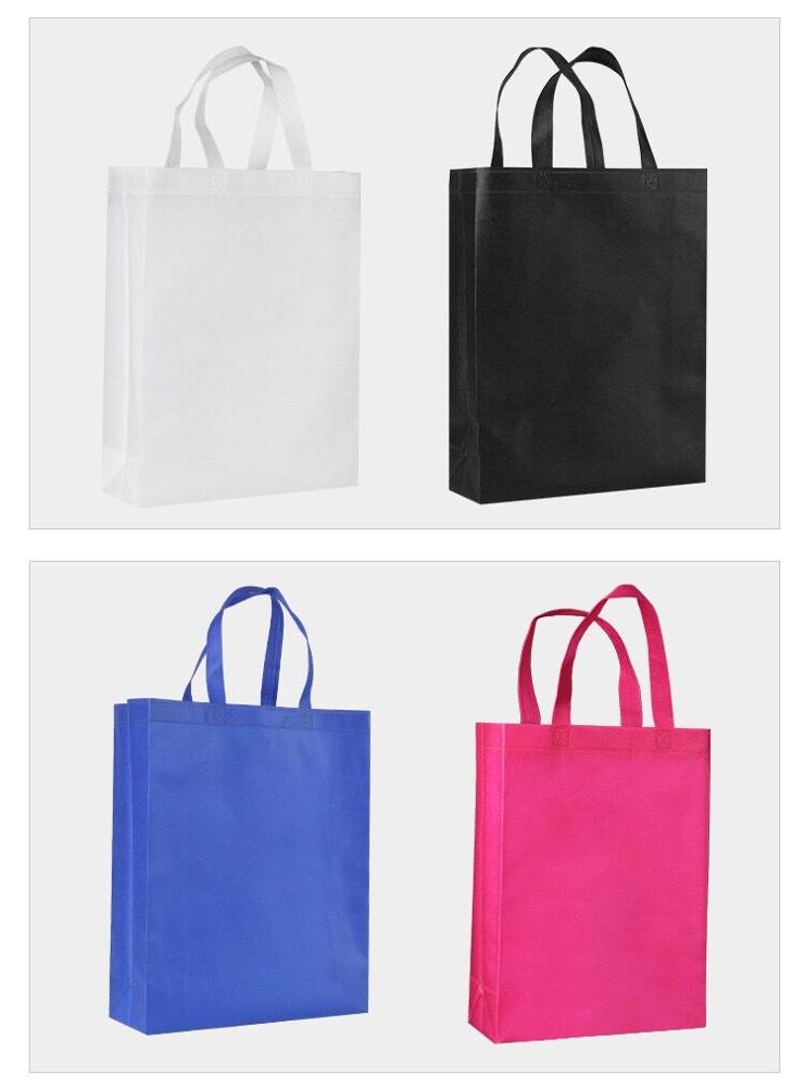 પ્રમોશનલ પીપી નોન-વોવન પ્રિન્ટેડ ટોટ શોપિંગ બેગ જથ્થાબંધ/છાપવા યોગ્ય ફરીથી વાપરી શકાય તેવી નોન વુવન શોપિંગ ટોટ બેગ