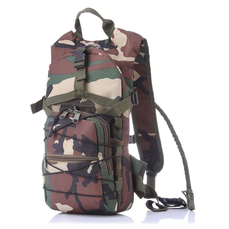 Lupum Military Camelback 600D 3L Hydration Backpack cum Vesica