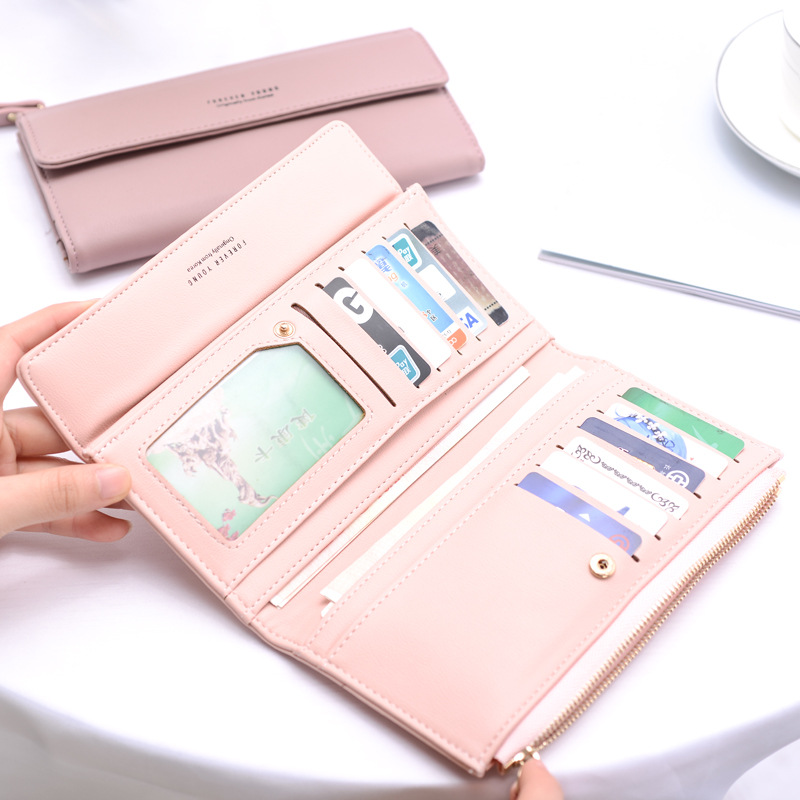 trefaldig koreansk stil och Japan minimalistisk stil ny designplånbok med bästa kvalitet och lågt pris
