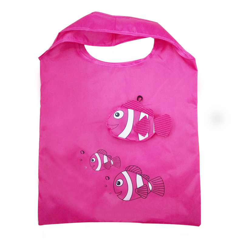 China factory clownfish high quality foldable korean style cute bulk creative cute shopping bag