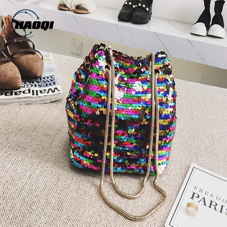 Sequin material women handbag wholesale ladies bag quanzhou clutch bag wholesale