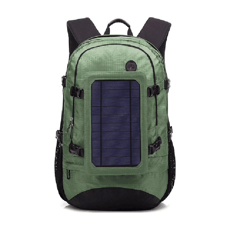 wholesale fashion Outdoor Solar Charger Backpack No ka Hiking and Camping solar Bicycle eke mana