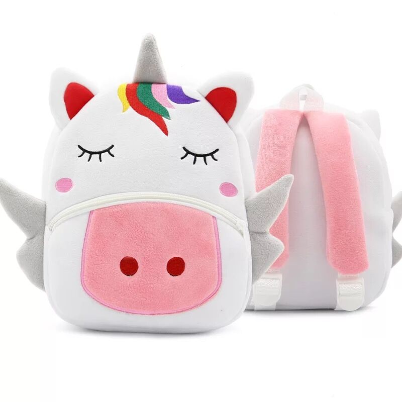 Кытайдагы эң мыкты баа Supercute Toddler Cute Kids White Unicorn рюкзактары Unicorn, Белек баштыгы Fanny Unicorn Backpack, Girls Bag Unicorn рюкзактары Балдар