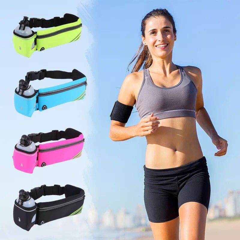 Efektní Fanny Pack Running Belt-Sport venkovní pasová taška na mobil pro muže