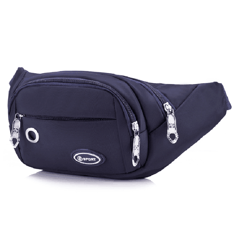 2-Pocket Sporty Running/Biking/Cycling Fanny Pack Travel Pouch
