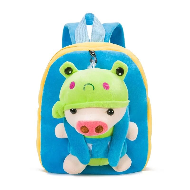 Bag-sgoile Cute Plush Teddy Bear Backpack airson Clann