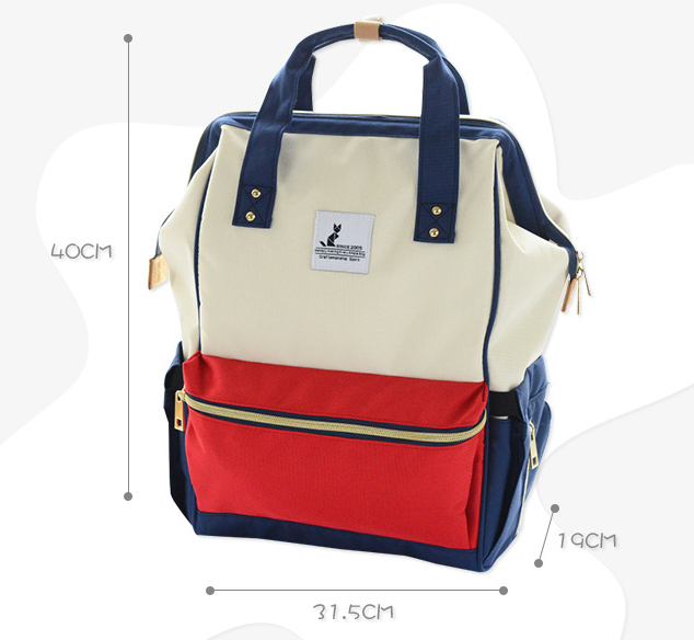 Materijal platna i prilagođene boje Boja torba za bebe pelene ruksak torba za mamu