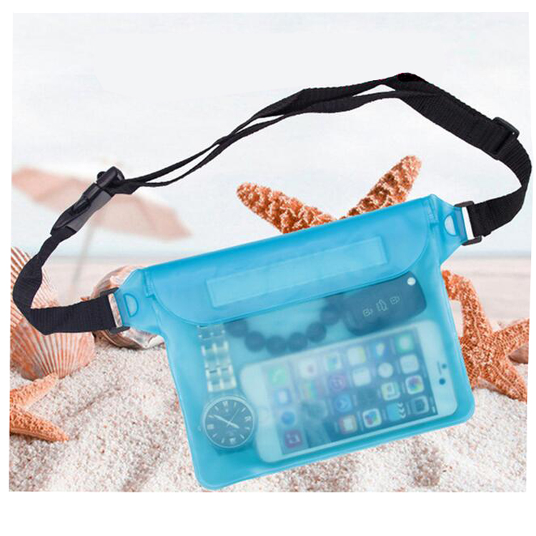 Cheap Transparent PVC Clear Waterproof Pack Cycling Waist Bag Led Fanny Pack Wholesale fanny waist