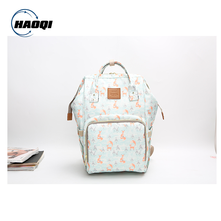 OEM New printing Multifunctional Colorful Desig backpack baby mommy bag
