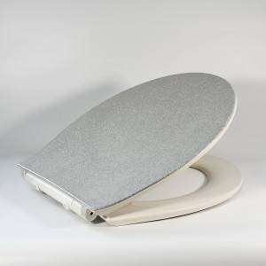 Сидіння для унітазу з дюропласта – сріблястого типу
