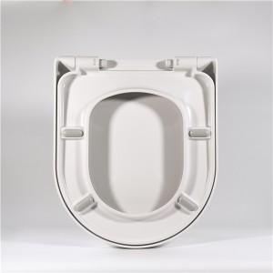 Provvista OEM Ċina 2021 Ziax UF Materjal Forma Pjazza Slim Matt Kulur Toilet Seat b'Agħlaq artab