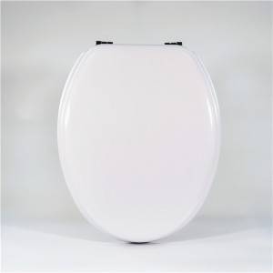 Kursi Toilet Kayu Molded - PVC Putih