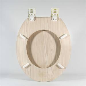 MDF Toilet Seat - Light Wood Line