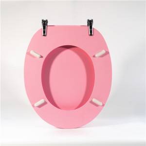 MDF टॉयलेट सीट - गुलाबी प्रकार