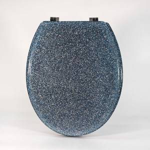 Seat toileat Polyresin - Glitter Blue
