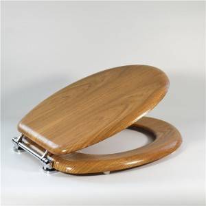 Μορφωμένο Ξύλινο Κάθισμα Τουαλέτας – Ξύλινος καπλαμάς