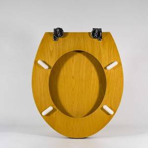 Siège de toilette en MDF - Placage en bois 02