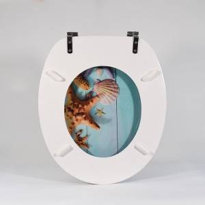 Toaletní sedátko z lisovaného dřeva – typ hvězdice