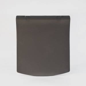 Сидіння для унітазу з дюропласту – квадратне сіре