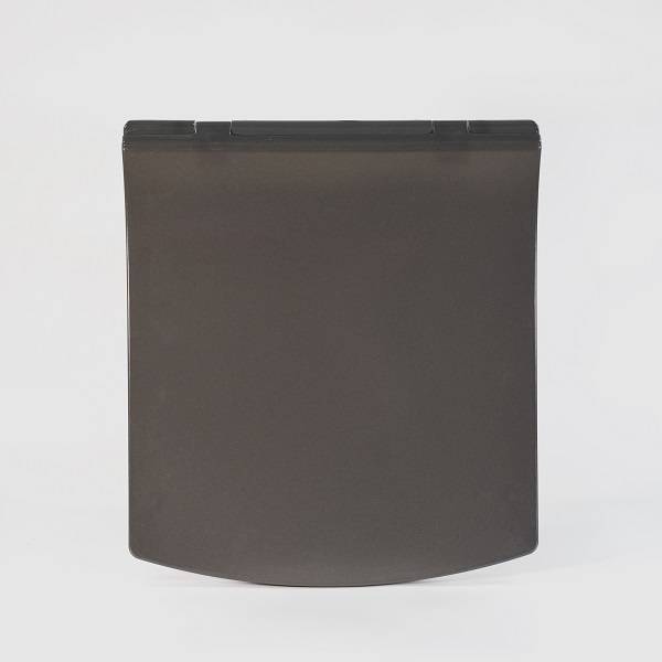Сидіння для унітазу з дюропласту – квадратне сіре зображення