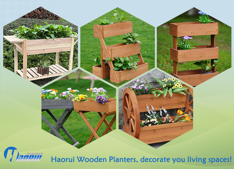 An Introduction of Haorui beautiful Wooden outdoor planters