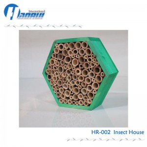 Casa d'insetti di legnu, Casa di l'insetti di legnu, hotel di bug, hotel d'insetti, Casa di bug di legnu Hexagon