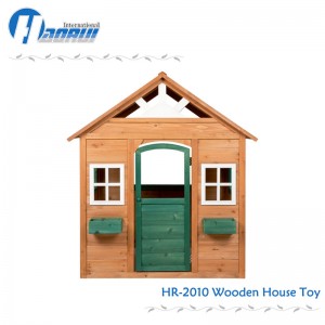 Kinderholzhaus, Kinderholzhaus, Holzhaus für Kinder, kleines Holzhaus im Freien, Holzkinderspielhaus
