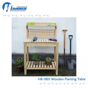 Wood plant garden working table