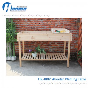 Záhradný pracovný stôl z dreva