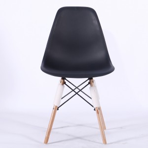 High-Quality Cheap Plastic Rocking Chair Factory products –  Cheap Colored Popular Plastic Eames Chairs with Wooden Legs  – Haosi