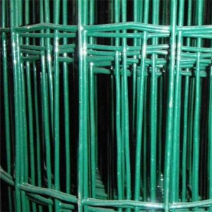 ສີຂຽວ PVC ເຄືອບຄວາມປອດໄພ Euro Farm Holland Wire Mesh Fence
