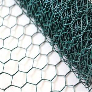 PVC Coated Galvanized Hexagonal Wire Netting ကြက်နှင့် ကြက်ကွက်