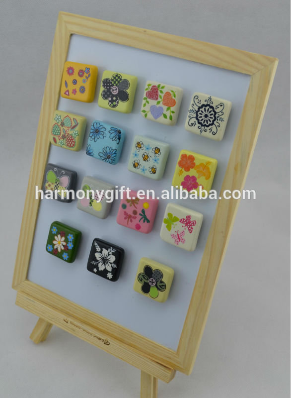 magnet with cube shape with handpainting