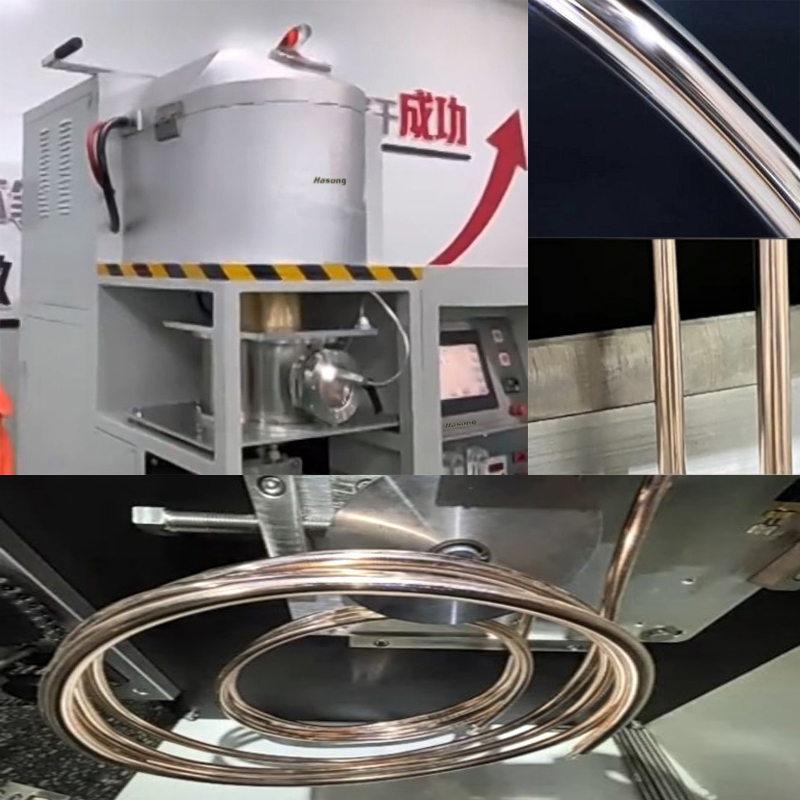 Mesin Pemutus Berterusan Vakum untuk Aloi Tembaga Perak Emas
