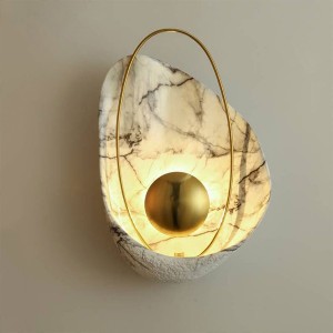 Resin Art Lamp නවීන දුම්මල නිර්මාණාත්මක කලා බිත්ති ලාම්පුව HL60W13