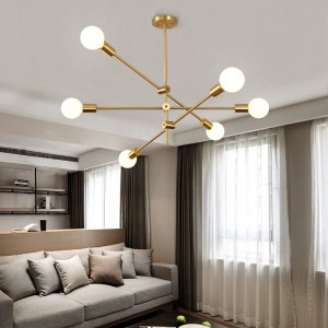 China supplier wholesale Luxury postmodern nga gipangulohan sputnik chandelier bildo bola