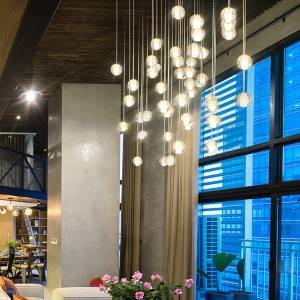 Ang Hotel Project Lighting Dekorasyon Ipasibo ang Dakong Crystal Chandelier